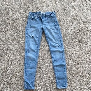Levi's Women's Sky Blue Skinny Jeans